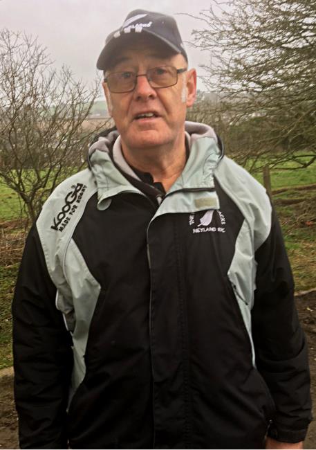 Robert Johns - busy at the ground